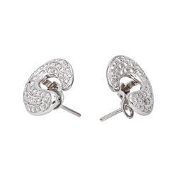 Boucles d'oreilles Or blanc Diamant