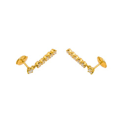 Earrings Yellow gold Diamond