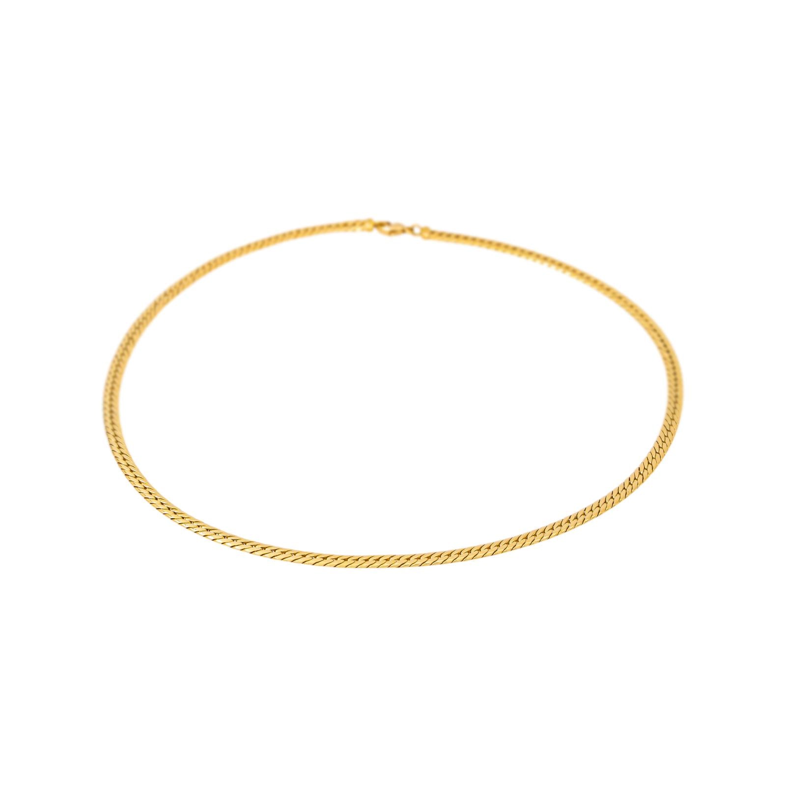 Yellow Gold English Link Necklace
