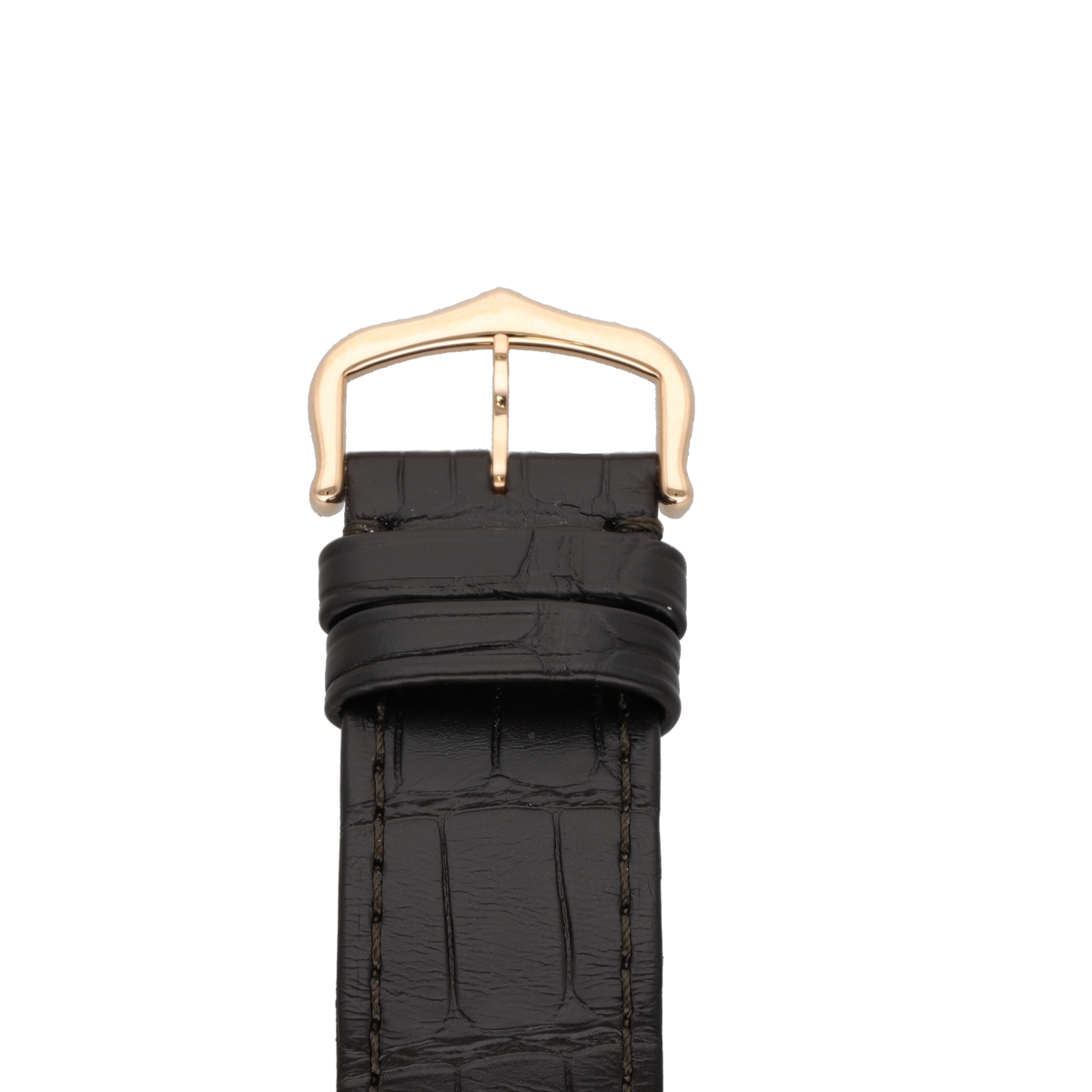 CARTIER "Tank Louis Cartier" GM Watch in Rose gold and Leather