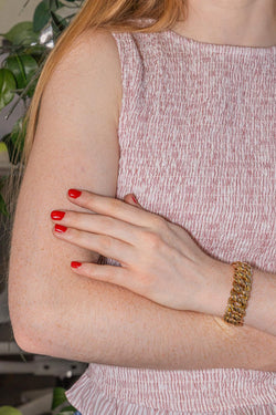 Bracelet Maille américaine Or jaune