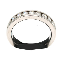 Bague Alliance en or blanc et diamants