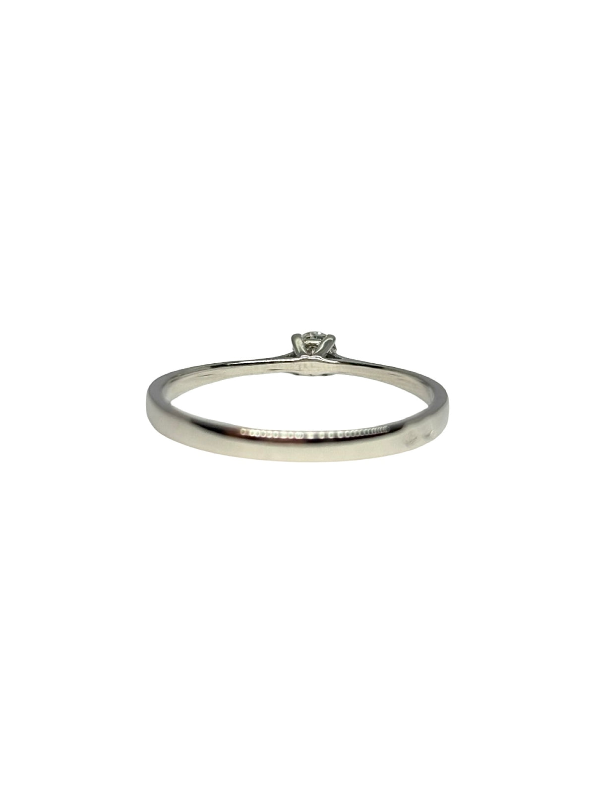 White Gold Solitaire Ring with Diamond
