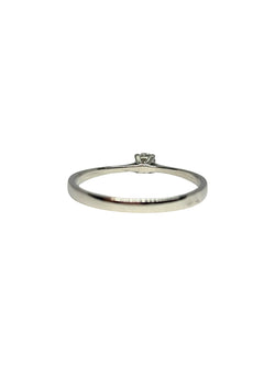 White Gold Solitaire Ring with Diamond