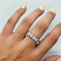 White Gold and Diamond Wedding Band