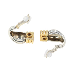 O.J. PERRIN Clip-On Earrings in Yellow gold and Silver