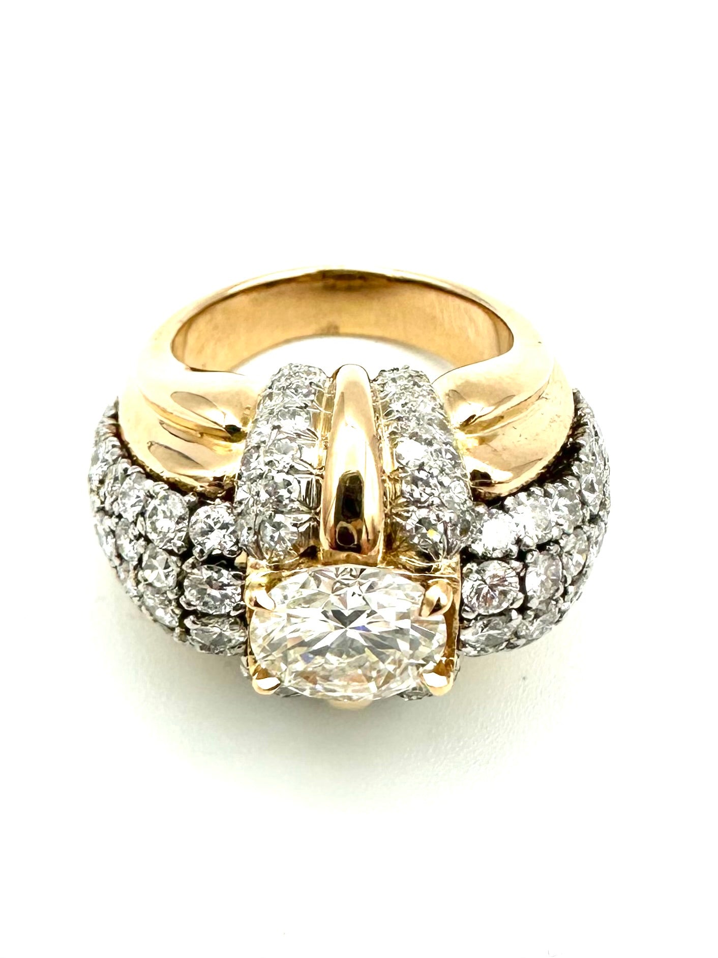 Gold, Platinum, and Diamond Ring