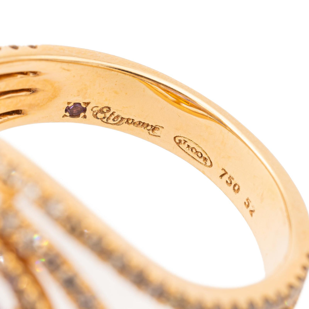 Etername Eternal Ring, Yellow gold with Amethyst