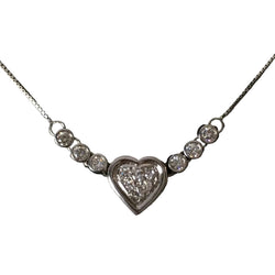 Necklace Pendant in White gold and Diamonds