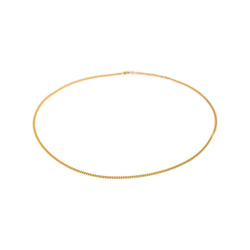 Yellow Gold Curb Chain Necklace