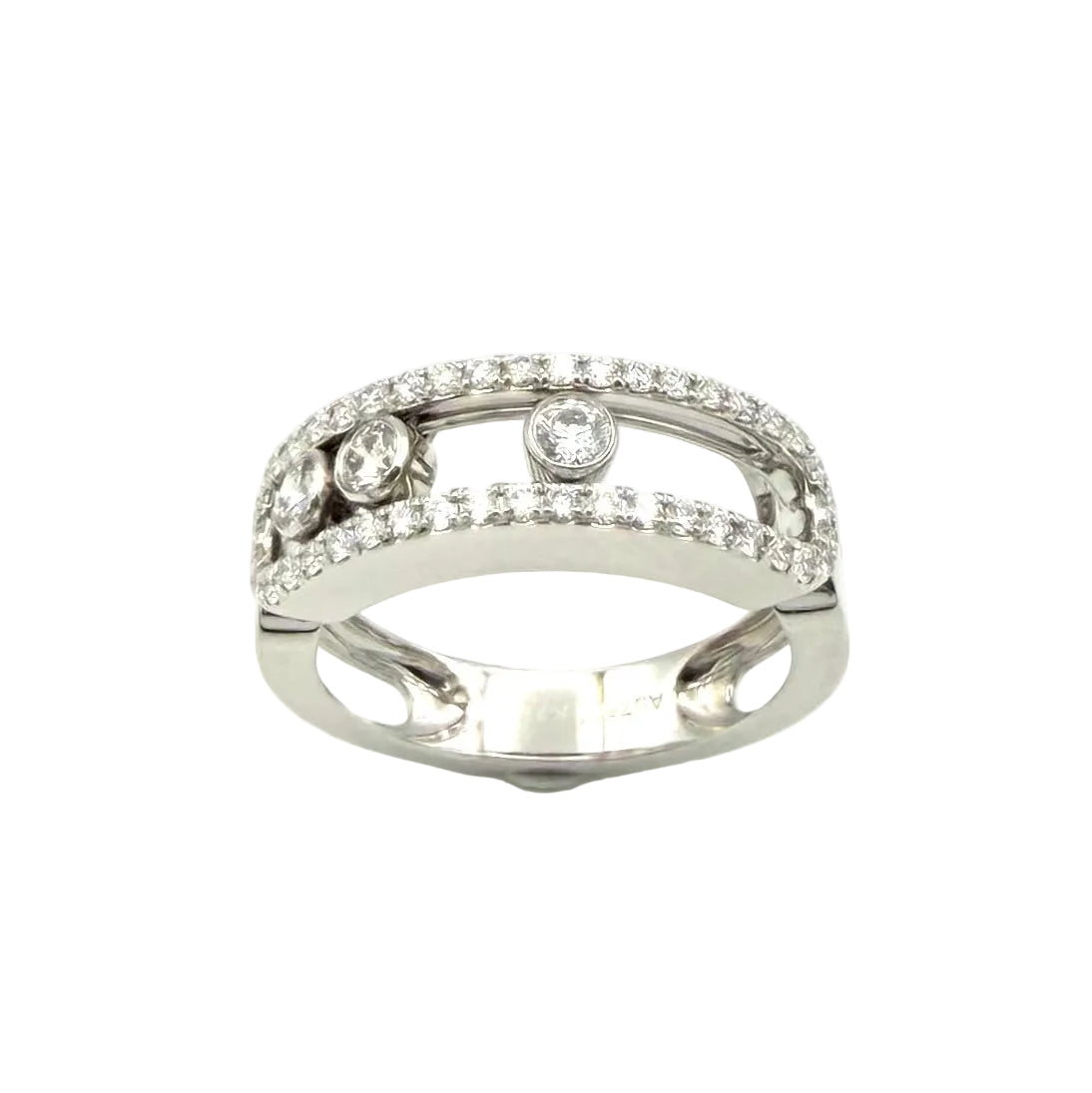MESSIKA "Move Classique" GM Pave Ring in white gold and diamonds
