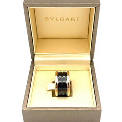 BULGARI "B.Zero1" Band Ring in rose gold and ceramic