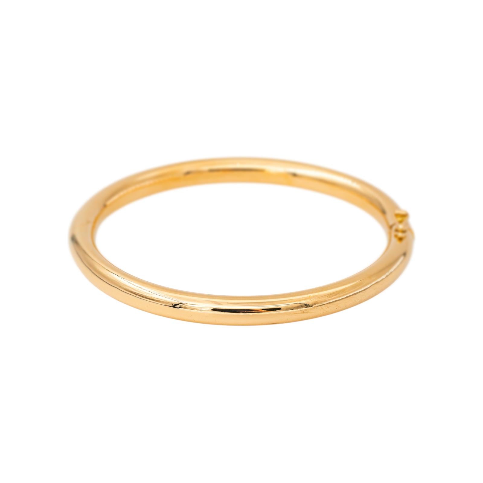 Yellow Gold Bangle Bracelet