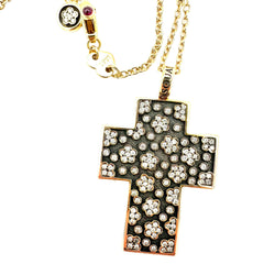 PASQUALE BRUNI "Ricami" Long necklace in Rose gold, Ruby and Diamonds