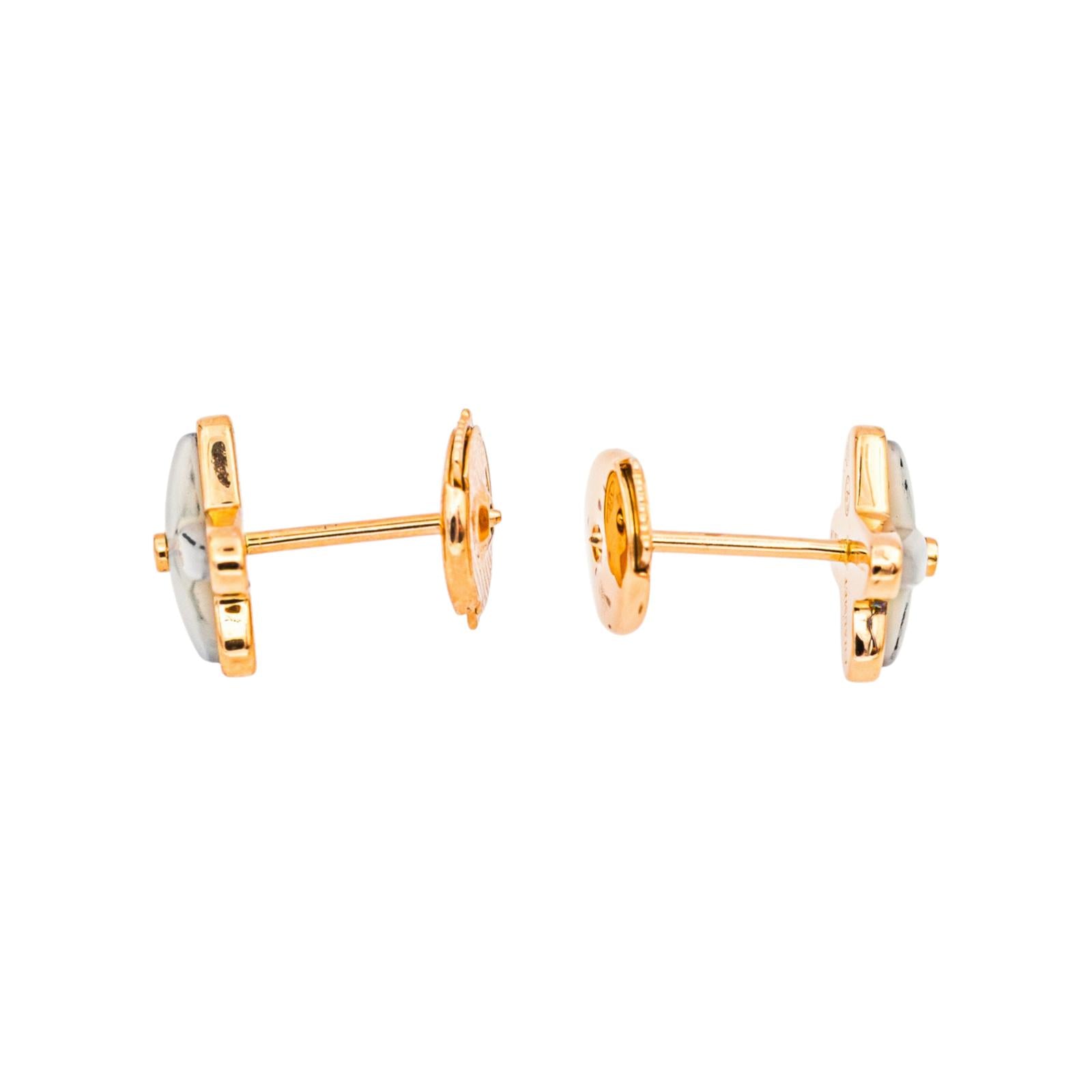 Chaumet "Jeux de liens" Earrings, Rose gold with Diamonds