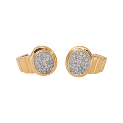 Yellow Gold Diamond Earrings
