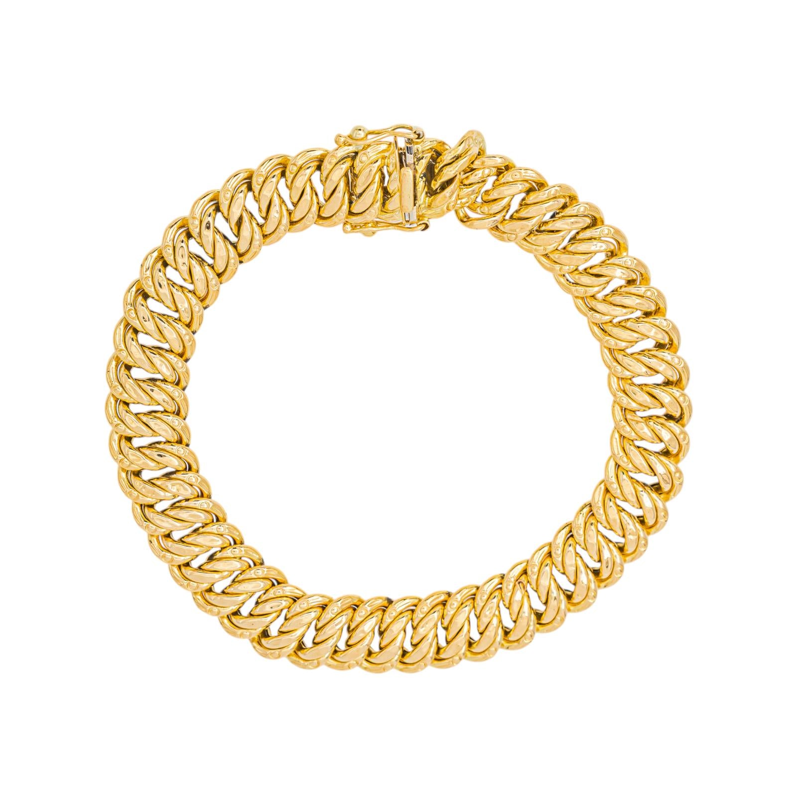 Bracelet Maille américaine Or jaune