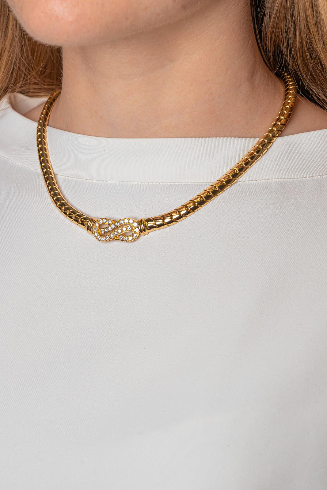Yellow Gold Diamond Necklace