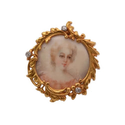Yellow Gold and Diamond Brooch