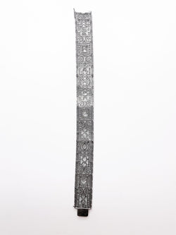 ART DECO ARTICULATED BRACELET WITH PALTINE AND DIAMONDS, APPROX. 12.50 CTS (SIZE 18)