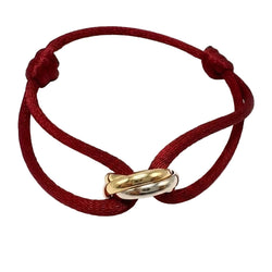 CARTIER "Trinity" Bracelet in white gold, yellow gold, and rose gold