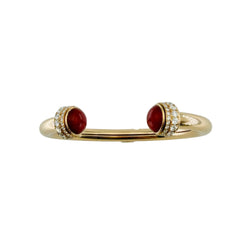 PIAGET "Possession" Bangle in rose gold, carnelian, and diamonds