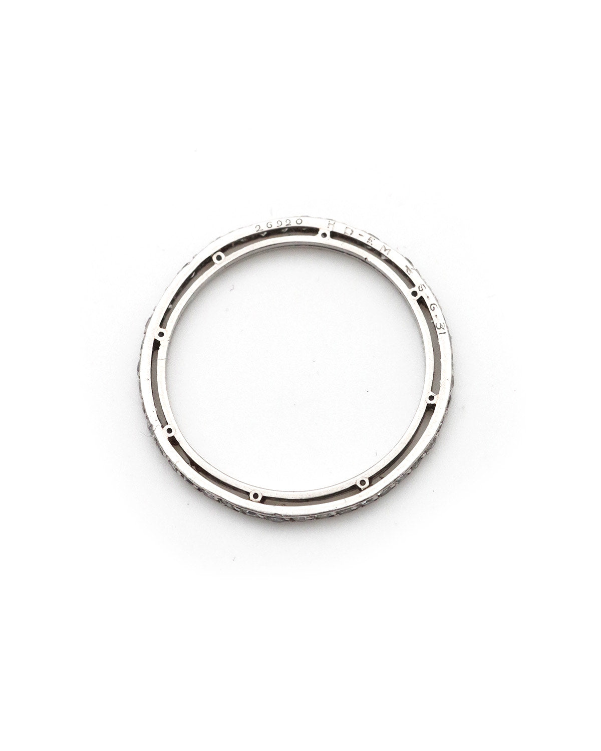 Bague Alliance en platine et diamants