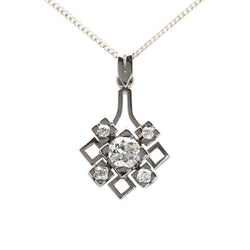 Platinum and Diamond Pendant