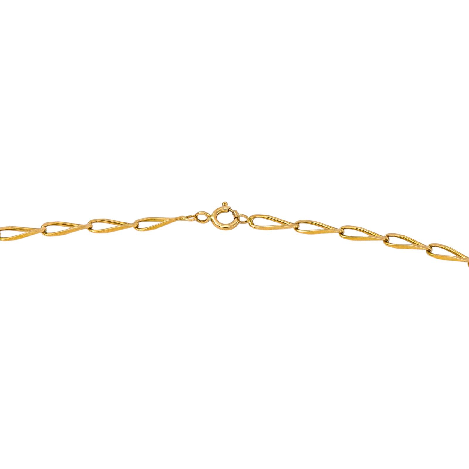 Yellow Gold Horse-Link Necklace