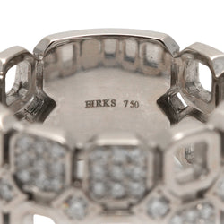 White Gold and Diamond Band Ring