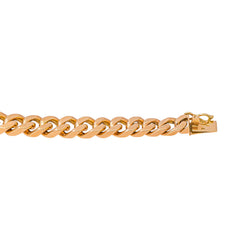 Rose gold curb chain necklace