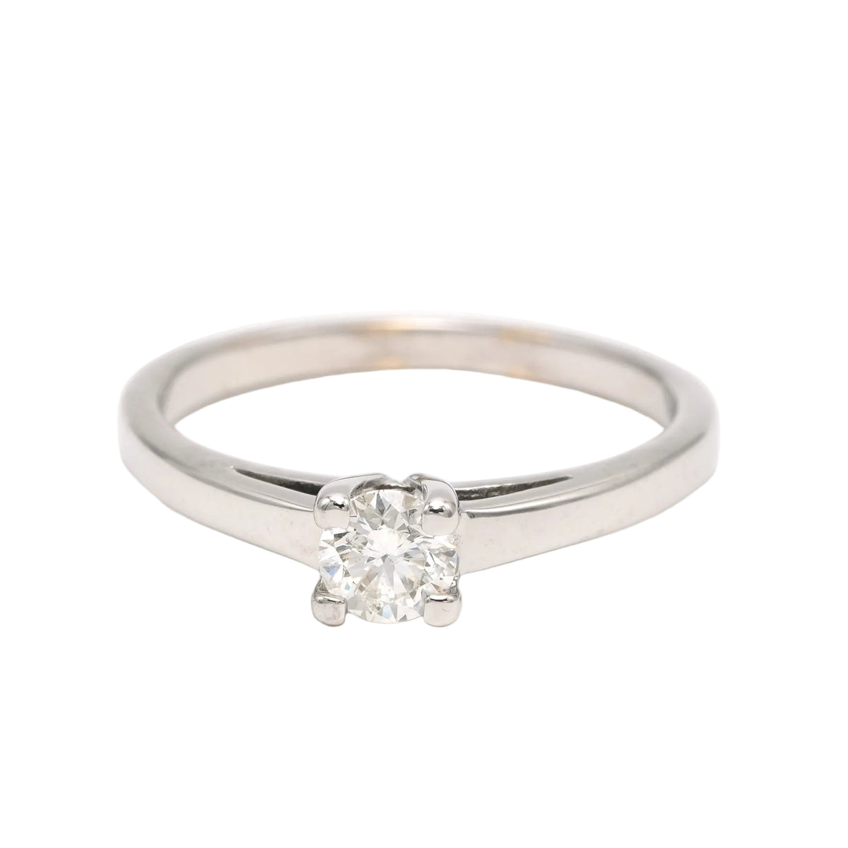 Bague Solitaire en or blanc et diamant