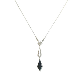"Négligé" Necklace in Platinum, Sapphire, and Diamonds