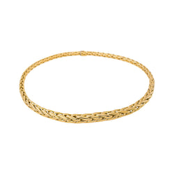 Caplain Necklace Palm Leaf Link Yellow gold
