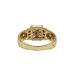 Yellow Gold and Diamond Ring