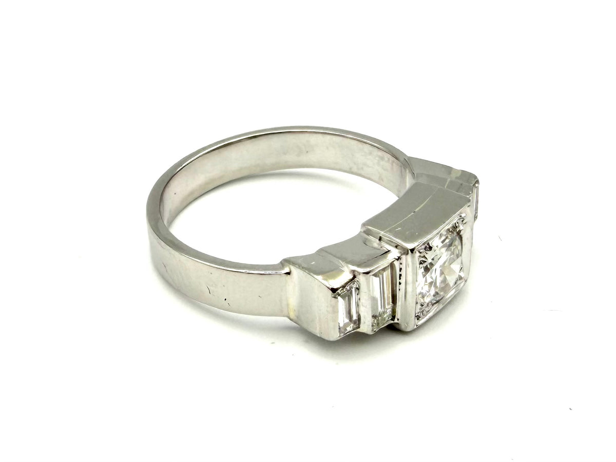 Platinum and Diamond Ring