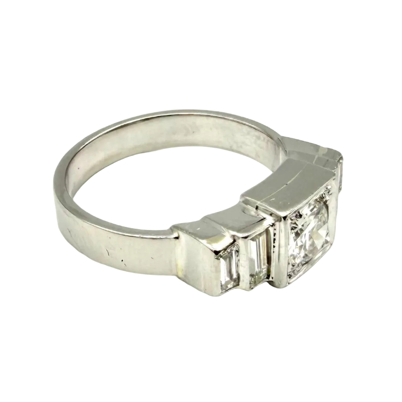 Platinum and Diamond Ring