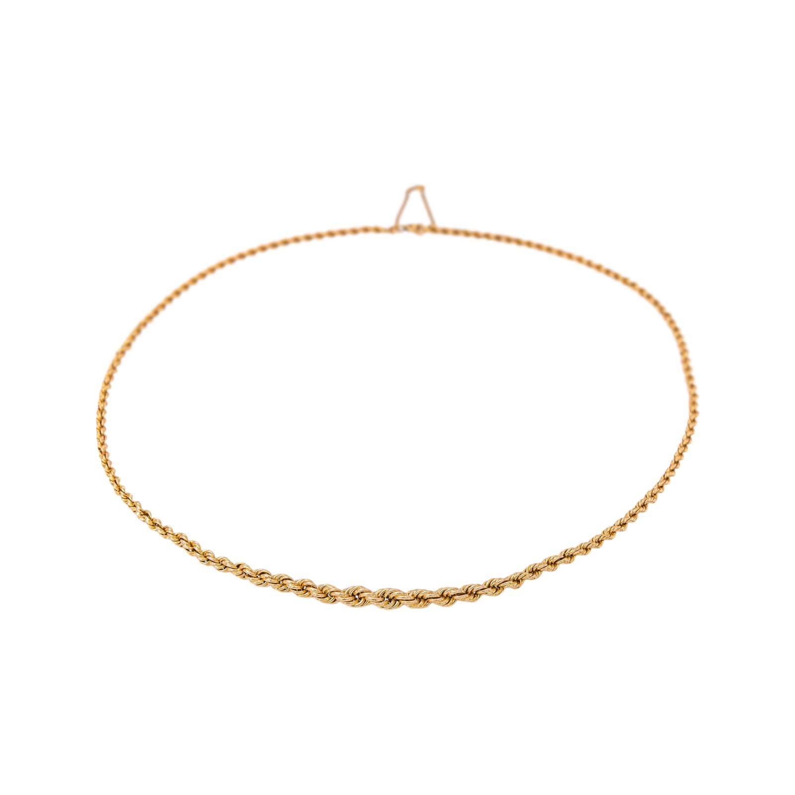 Rose Gold Rope-Link Necklace