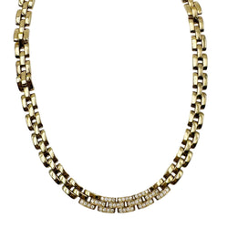 Link CARTIER "Panthère" Necklace in Yellow gold and Diamonds
