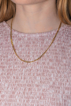 Collier Maille gournmette Or jaune
