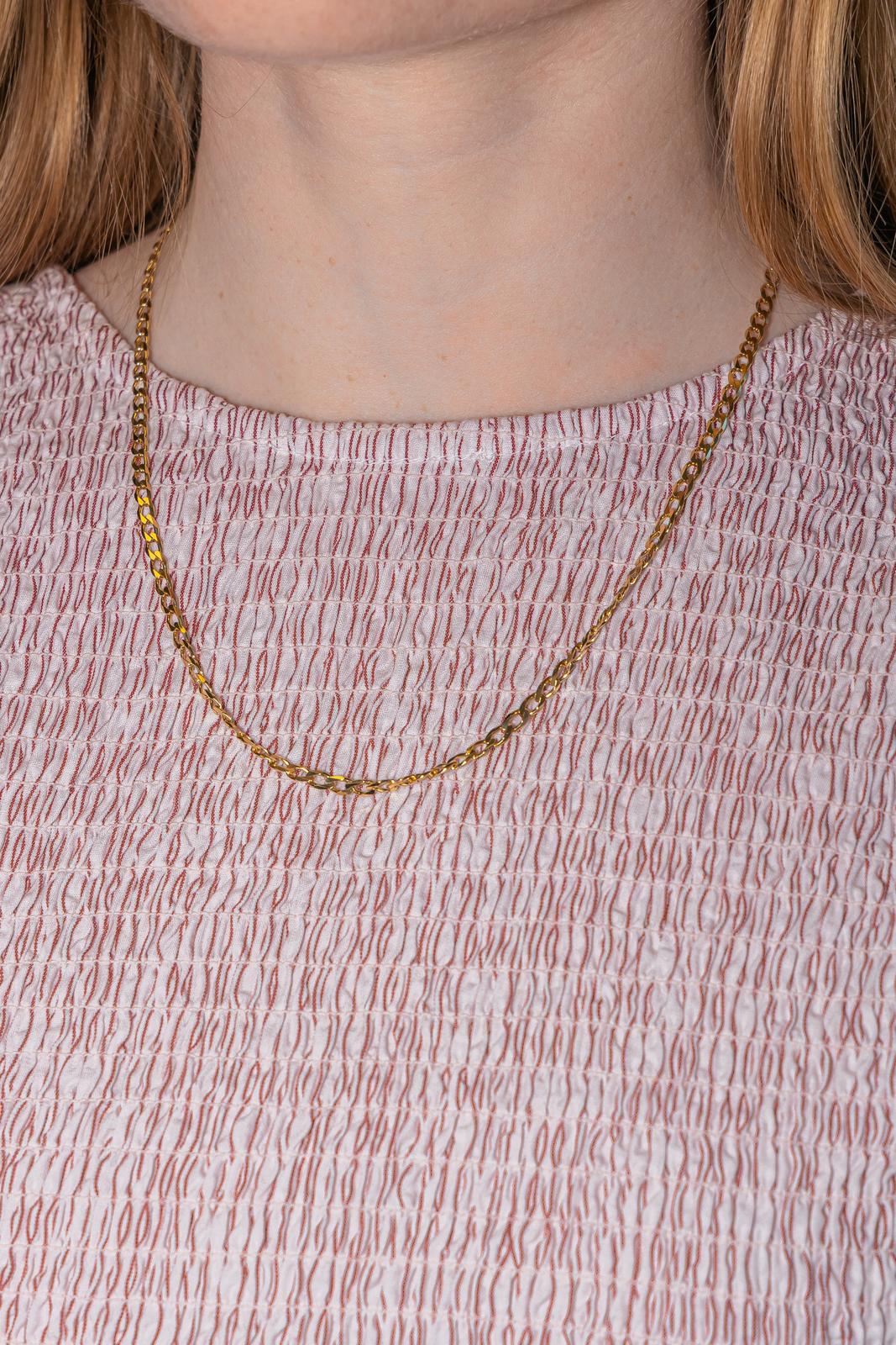Collier Maille gournmette Or jaune