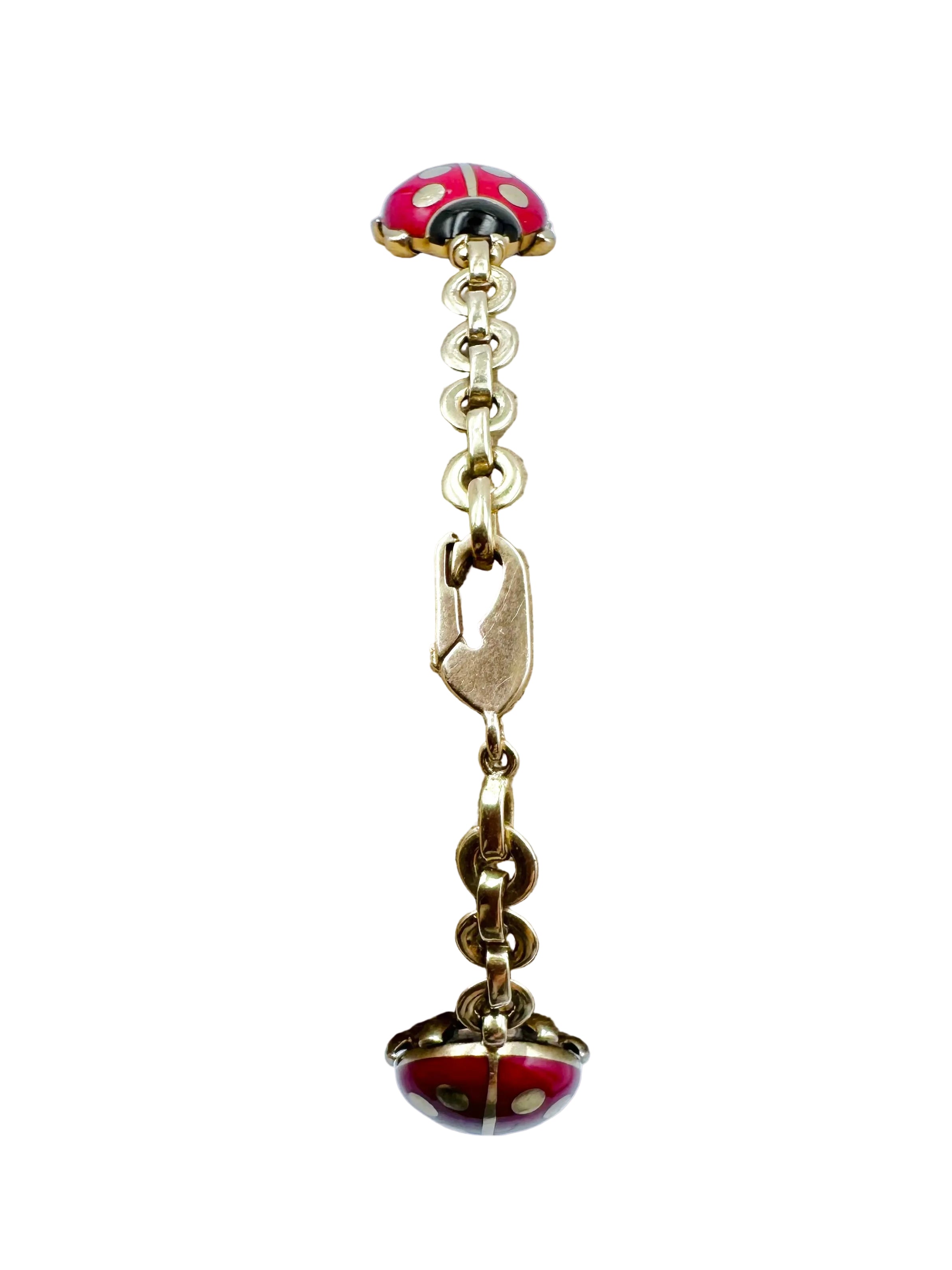 CARTIER "Ladybugs" Bracelet in yellow gold and Enamel