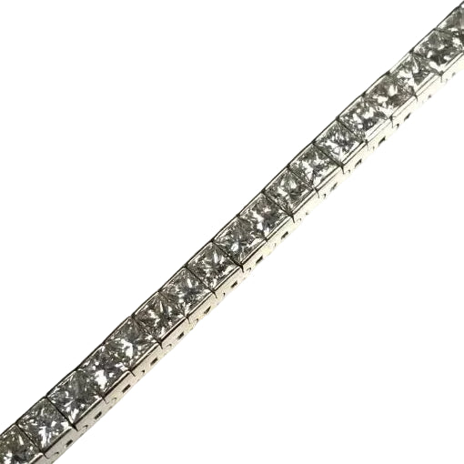 Bracelet Ligne en or blanc et diamants