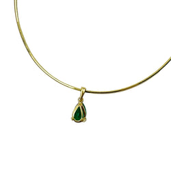 Yellow Gold and Emerald Pendant