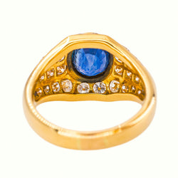 Yellow Gold Sapphire Ring