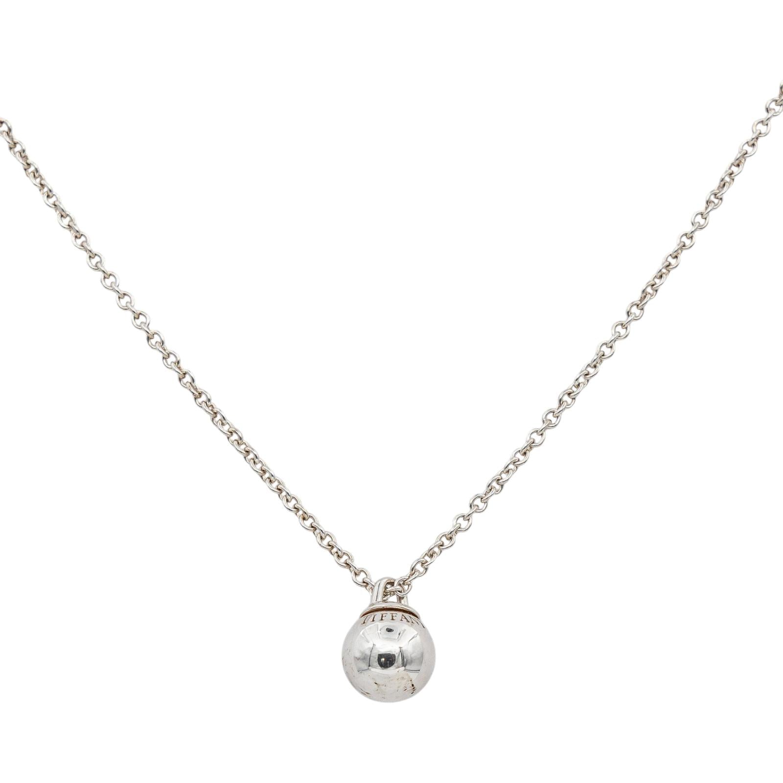 Tiffany & Co Necklace Ball HardWear Silver Pendant