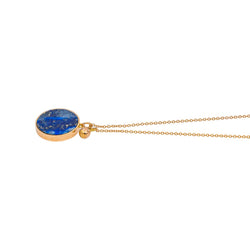 Ginette NY Collier Pendentif Ever Lapis Or rose Lapis-Lazuli