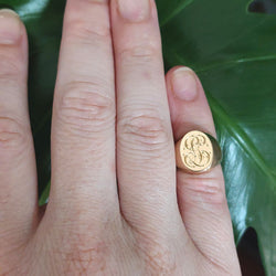 Yellow Gold Signet Ring