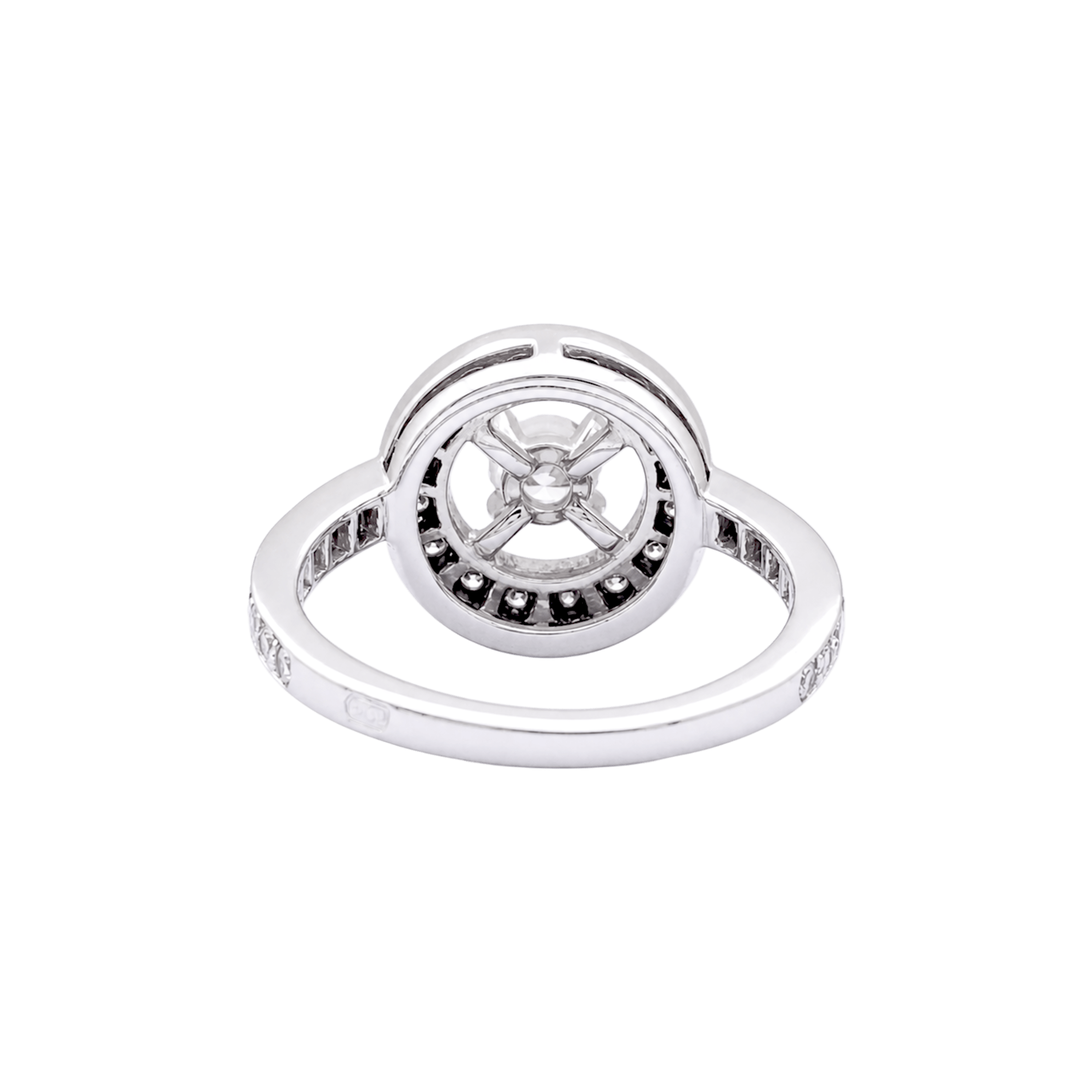 Bague Boucheron, "Ava", or blanc, diamants.