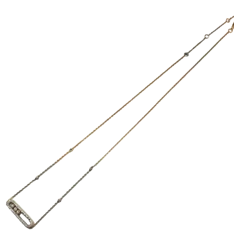 MESSIKA "Baby Move Pave" Pendant Necklace in rose gold and diamonds